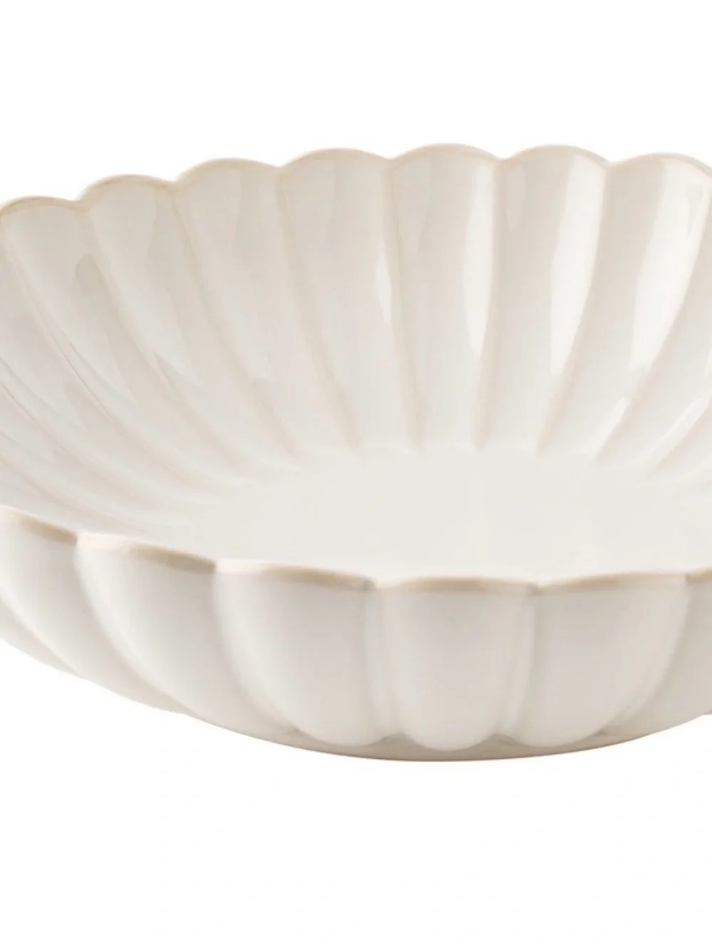 Pioneer Woman Colette Stoneware Dinner Bowls, Cream, Set of 4